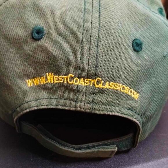 Vintage West Coast Classics Adjustable Ball Cap Hat Green Yellow OS - Picture 7 of 10